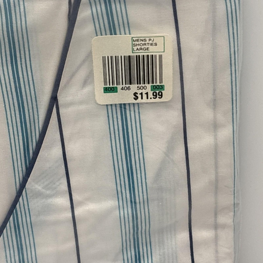 New Old Stock Surrey Pajamas Mens Size L Short Sleeve Knee Length PJs 1990s - Picture 4 of 7